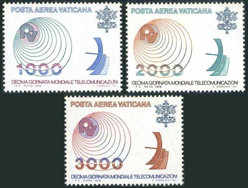 Poštové známky Vatikán 1978 Mezinárodní den komunikace Mi# 723-25 Kat 5.50€