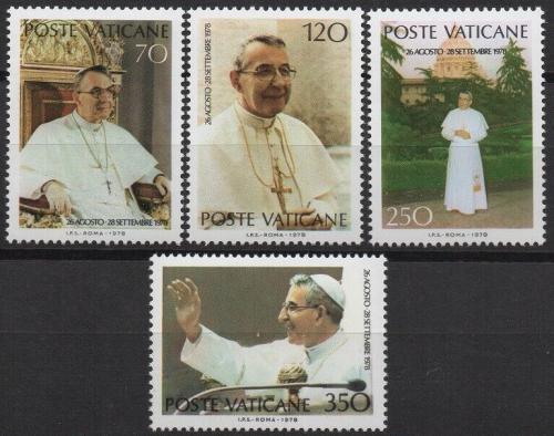 Poštové známky Vatikán 1978 Papež Jan Pavel I. Mi# 732-35