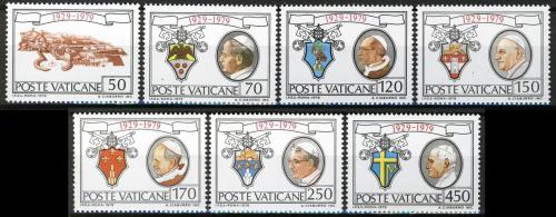 Poštové známky Vatikán 1979 Pápeži Mi# 748-54