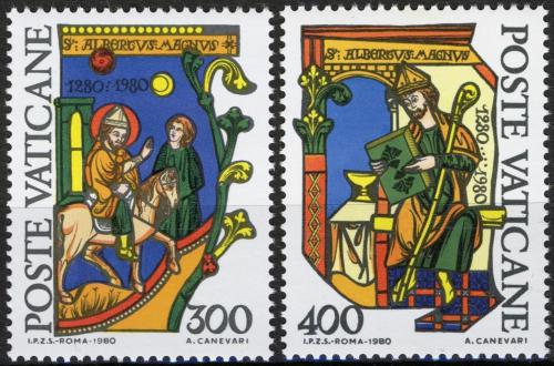 Poštové známky Vatikán 1980 Albert Veliký, filozof Mi# 777-78