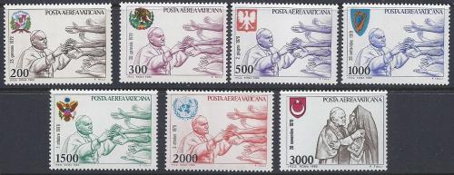 Poštové známky Vatikán 1980 Papež Jan Pavel II Mi# 764-70 Kat 8€