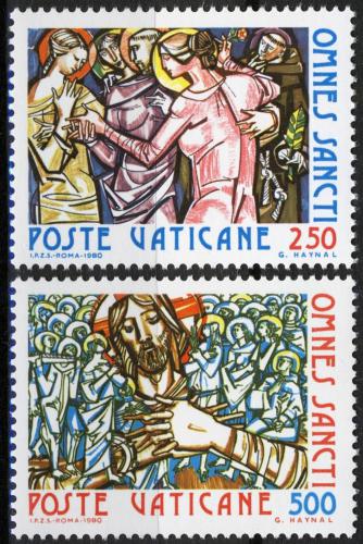 Poštové známky Vatikán 1980 Slavnost Všech svatých Mi# 775-76
