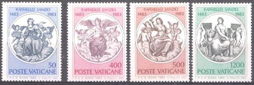 Poštové známky Vatikán 1983 Fresky, Raffael Mi# 826-29