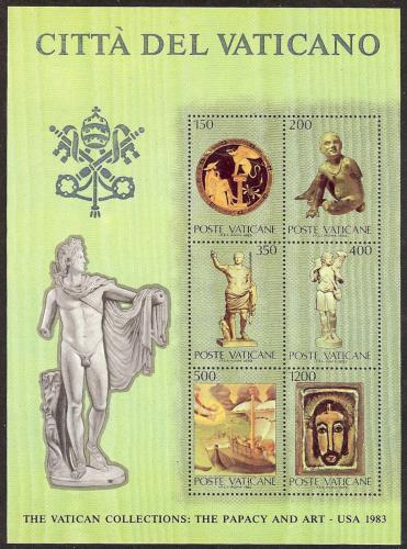 Poštové známky Vatikán 1983 Výstava vatikánského umenie v USA Mi# Block 7 