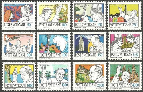 Poštové známky Vatikán 1984 Cesty papeže Jana Pavla II. Mi# 852-63 Kat 16€ 