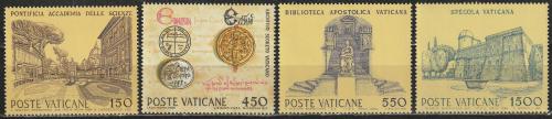 Poštové známky Vatikán 1984 Kulturní a hospodáøská zaøízení Mi# 848-51