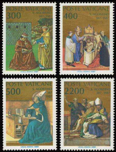 Poštové známky Vatikán 1987 Svätý Augustin Mi# 907-10