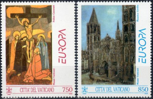 Poštové známky Vatikán 1993 Európa CEPT, moderní umenie Mi# 1099-1100