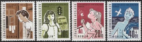 Poštové známky Západný Berlín 1960 Prázdniny Mi# 193-96