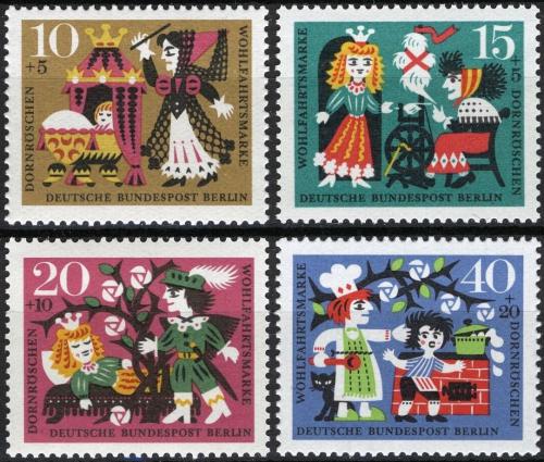 Poštové známky Západný Berlín 1964 Šípková Rùženka Mi# 237-40