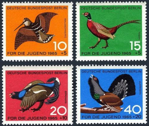 Poštové známky Západný Berlín 1965 Vtáci Mi# 250-53