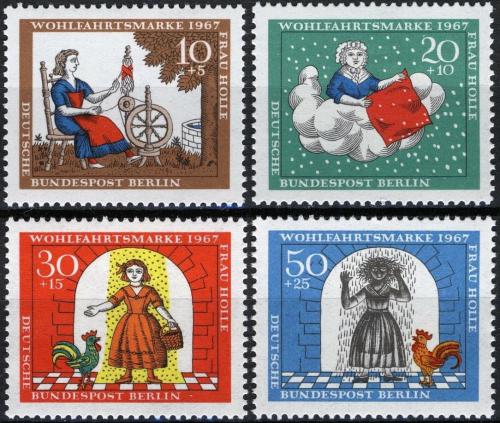 Poštové známky Západný Berlín 1967 Paní Zima Mi# 310-13