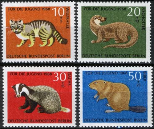 Poštové známky Západný Berlín 1968 Fauna Mi# 316-19