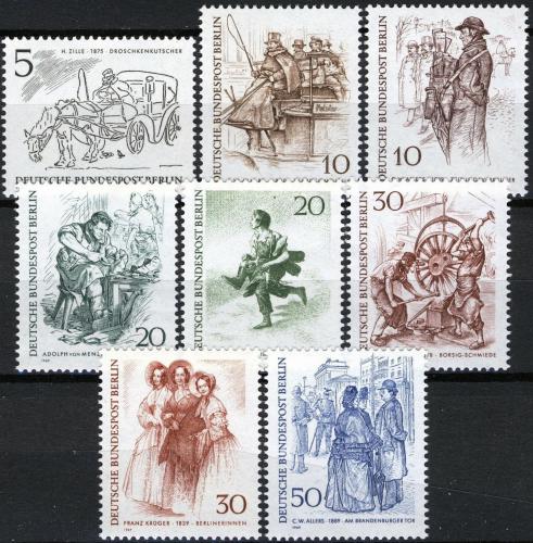 Poštové známky Západný Berlín 1969 Berlíòané Mi# 330-37