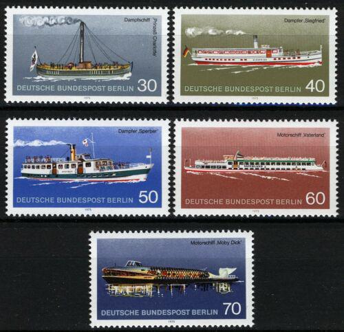 Poštové známky Západný Berlín 1975 Lode Mi# 483-87