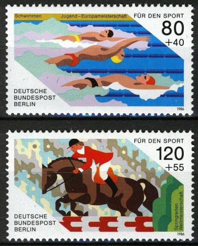 Poštové známky Západný Berlín 1986 Mistrovství Mi# 751-52 Kat 5€