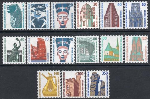 Poštové známky Západný Berlín 1987-90 Historická místa Kat 44.80€