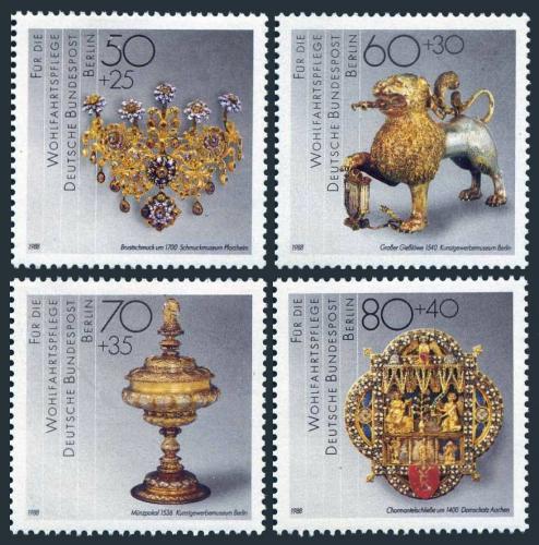 Poštové známky Západný Berlín 1988 Artefakty Mi# 818-21 Kat 6€