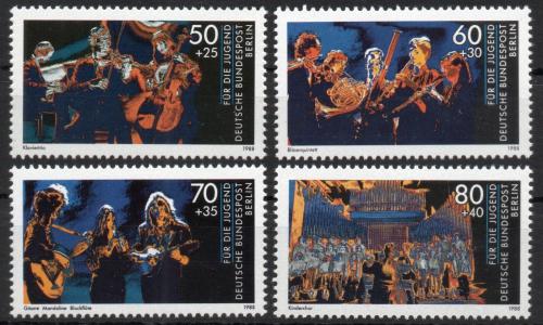 Poštové známky Západný Berlín 1988 Hudba Mi# 807-10 Kat 8.50€