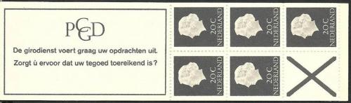 Zošitok Holandsko 1966 Krá¾ovna Juliana Mi# MH 6y